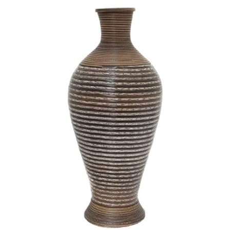 Casa Cortes Artisian Large Rattan Wicker Vase Amazon Co Uk