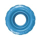 KONG - Puppy Tires - Soft Rubber Chew Toy and Treat Dispenser - For Small Puppies (Includes One Toy, Color May Vary)