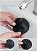 Sungrace 10 Pack Fixate Sticky Cell Pads, Stick to Glass, Mirrors, Whiteboards, Metal, Kitchen Cabinets, Tile, Car And Other Surfaces(Black)