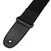 Guitar Strap Acoustic Guitar Strap Bass Strap Classical Design with Pick Pocket, 2 Pcs of Guitar Picks, Leather Ends, Tie or Acoustic Guitars -Black