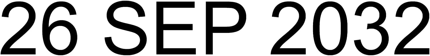 Self Ink Rubber Stamp Dater Stamp 4INCH Size for Solicitors, Financial Advisors Stock Rubber Stamp- 41 x 24 mm (Date Only)