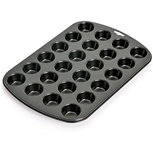 KAISER Inspiration Mini Muffinvorm, 24 stuks, Anti-aanbaklaag, Duurzaam, Goede warmte distributie, Optimale vorm…