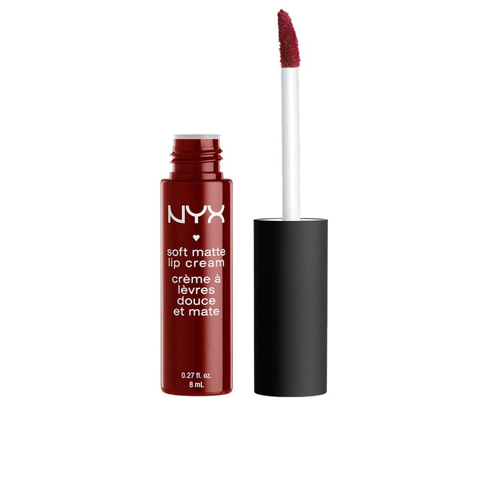 NYX Professional Makeup Soft Matte Lip Cream, Creamy and Matte Finish, Highly Pigmented Colour, Long Lasting, Vegan Formula, Shade: Madrid