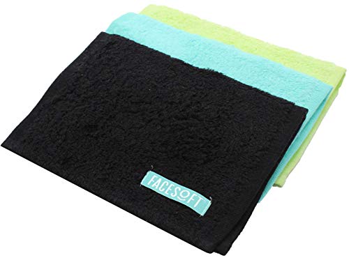 FACESOFT Towel Company: 100% Cotton – Hypo-Allergenic – Perfect Yoga Towel – Anti-Bacterial – Absolutely No Synthetic Microfibers – 3 Pack