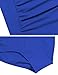 Ekouaer Womens One-Piece Swimsuit Bathing Suit Vintage Monokinis,Large,Blue