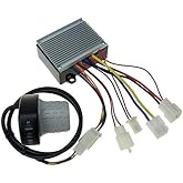 24V Controller Twist Throttle for Razor Dirt Quad 4 Wheeler HB2430-TYD6-FS | Razor Electrical Kit with LED Twist Throttle and 6-Pin Connector - Fits All Dirt Quad Versions, Replaces 5-Wire HB2430-DYD-FS