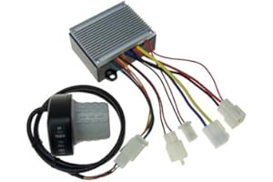 PRECISION AUTO PRODUCTS 24V Control Module and Twist Throttle for Razor Dirt Quad - Electrical Kit for Dirt Quad - Controller and LED Twist Throttle (6-Pin Connector) - Model HB2430-TYD6-FS-ROHS - Replacement Razor Parts