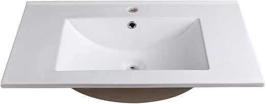 Amazon Com Fresca Allier 30 White Integrated Sink With