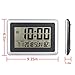 OCEST Digital Wall Clock, Desk Alarm Clock Large Display 7.5”LCD Screen with Calendar Date Time Indoor Temperature Function Easiest Set Clock
