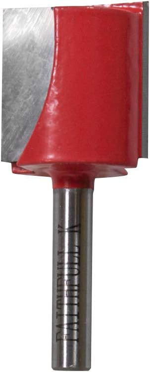 Faithfull FAIRB231 Router Bit TC Two Flute 1/4in 25mm,Red / Silver, 4.0 cm*10.2 cm*4.0 cm
