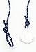 Golastartery Fashion Punk Style Alloy Bangle Weave Wax Rope Bracelets Anchors Cuff Bracelets(S02)