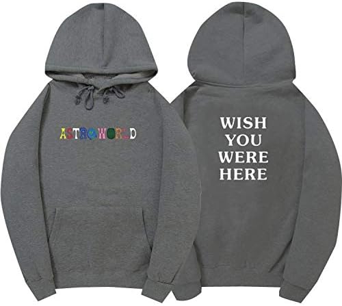 jackmimi Travis Scott Astroworld Hoodies Letter Print Hoodie Streetwear Man and Woman Pullover Sweatshirt,