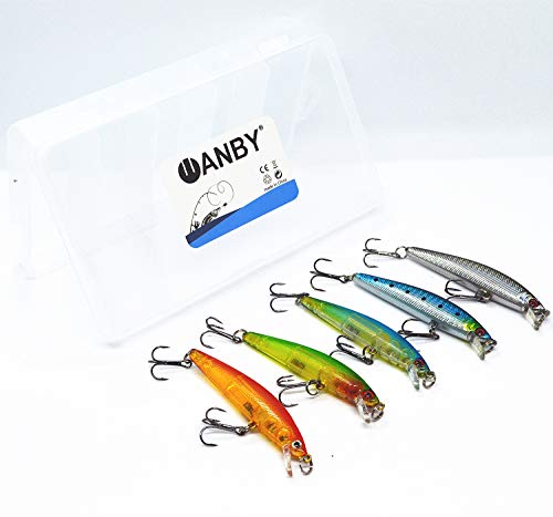 WANBY Bewährte Explosive Farbe Spezielle Elritze Swimbait vibrierende Jigging Süßwasser Salzwasser Angelköder mit Haken… – Bild 4