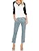 Sarin Mathews Women's Casual V Neck Loose Fit Long Sleeve T-Shirt Blouse Tops Black S
