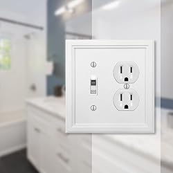 Amerelle 4052TDW Elly Wallplate, 1 Toggle / 1