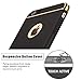 iPhone 6/6S Slim Case Anti-Scratch 360 Degree Protection 3 In 1 Hard Mobile Phone Ultra With Electroplate Frame For Full Protective For iPhone 6S Plus 6 Plus (iPhone 6/6S 4.7, Black)