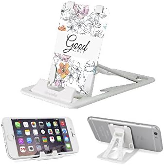 Slim-Pro Stand by Amusent-Ultra Slim Portable Phone Stand, Kickstand-As Small As Credit Card, Pocket Size-Foldable, Adjustable, Multi-Angle, Compatible w/iPhone, Smartphones & Tablets (Good Luck)