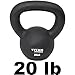 Titan Fitness 20 LB Cast Iron Kettlebell, Single Piece Casting, LB Markings, Full Body Workout