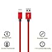 Mribo 3PACK (3+6+10)FT Lightning Cable Nylon Braided Charging Cable USB Cord for iPhone,iPad,iPod.New Version(Red)
