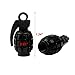Senzeal 4X Aluminum Grenade Bomb Style Universal Car Truck Motocycle Wheel Tyre Valve Caps Bicycle Tire Air Valve Cover Black