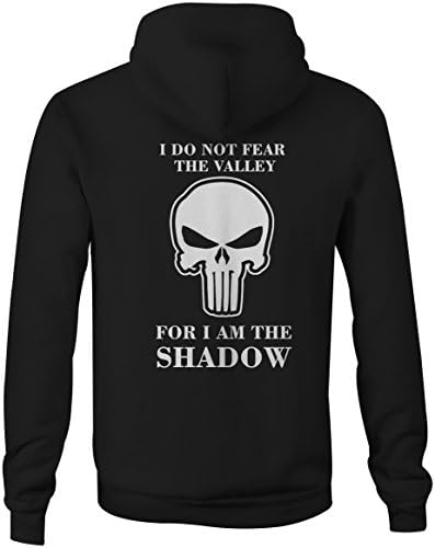 Warrior Creed Fear Valley Shadow Punisher Skull Full Zip Sweatshirt - 2XL