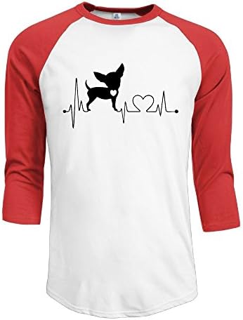JiedaohO Dog Heartbeat Chihuahua Men's Essential T-shirt SizeM