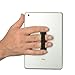 LOVEHANDLE Universal Phone Grip for Most Smartphones, Mini Tablets and Cases, Black Design Elastic Strap with Black Base, Black