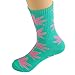 lucky ben 4pair-pack Marijuana Weed Leaf Printed Cotton High Socks, Mix Colors, fit for shoe size 7-11