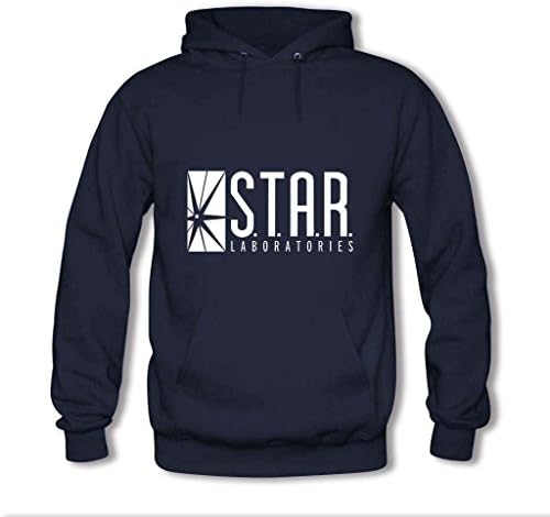 Saoor Custom Unisex Star Labs Kids Boys And Girls Men's and Women's Hoody Hoodie Hooded Sweatshirt Blue Medium