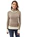 PattyBoutik Women's Block Color Turtleneck Sweater