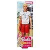 Barbie-FXP04-Ken-Lifeguard-Doll-in-Career-Themed-Outfit-Multi-Colour Barbie FXP04 Ken Lifeguard Doll in Career-Themed Outfit, Multi-Colour