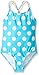 Breaking Waves Girls' Polka Dots One Piece Swimsuit