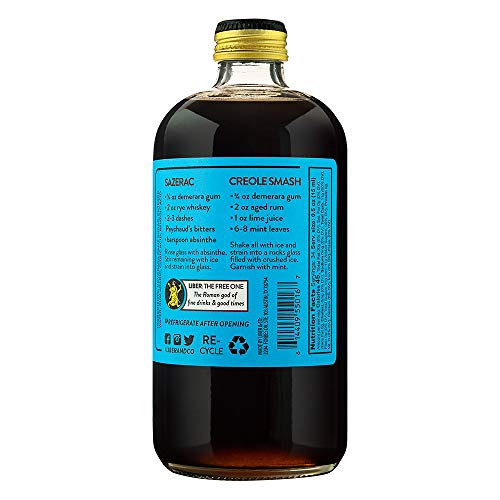 Liber & Co. Demerara Gum Syrup (17 oz.) Simple Syrup Made with Demerara