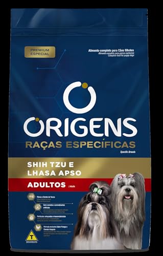 Origens Ração Seca Para CĂŁes Adultos Raças EspecĂficas ShihTzu/Lhasa Sabor Frango 3Kg