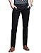 Match Mens Slim-Tapered Flat-Front Casual Pants(Black,34)