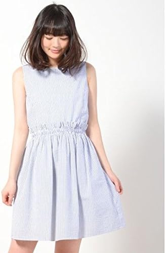 Amazon Co Jp ロペピクニック Rope Picnic Ray4月号掲載 サッカーストライプフレアワンピース 40ネイビー 38 服 ファッション小物