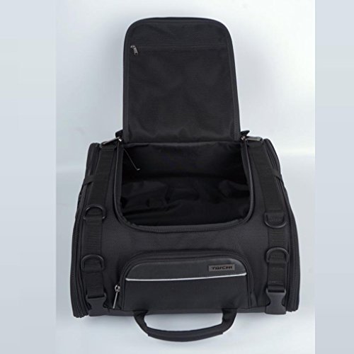 image for Motorcycle Tail Bag, SEEU Large Capacity Seat Bag, Universal Fit, Expa