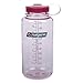 Nalgene Tritan Wide Mouth BPA-Free Water Bottle, Clear Pink W/ Pink Cap, 32-Ounces