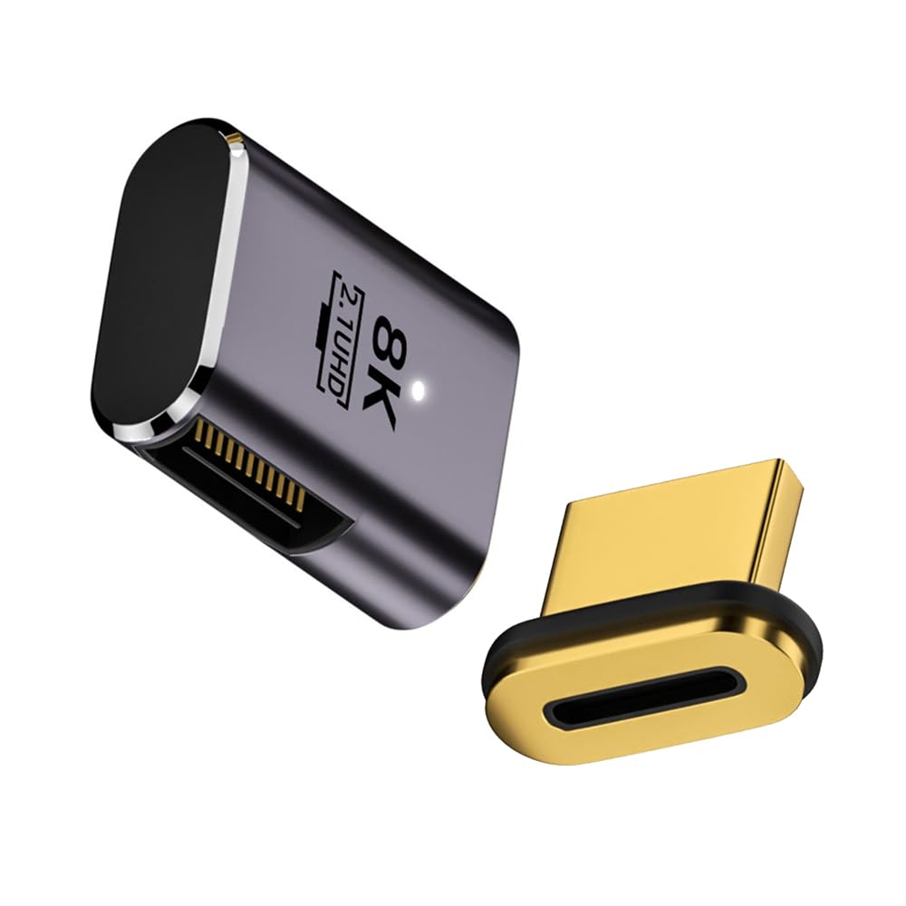 Photo 1 of NFHK 90 Degree Right Angled Magnetic 8K Type-A HDMI 2.1 Male to Female Straight Video Adapter for Laptop HDTV