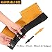YITOOK Kids Tool Belt Adjustable Children's Carpentry Tool Candy Pouch Heavy Duty Child's Construction Tool Apron for Costumes Dress Up Role Play(Yellow)