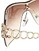 GUESS Women's Metal/semi Rimless Shield Sunglasses, TO-34, 0 mm