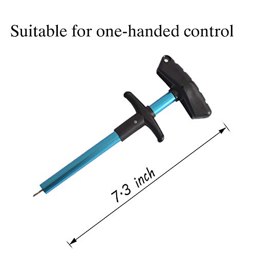 Kapsuen Easy Fish Hook Remover 2pcs -Out Fish Hook Separator Tools No Injury-Portable Easy Reach Aluminum Fishing Hooks Extractor Fast Decoupling