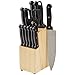  AmazonBasics 14-Piece Knife Set with Block 