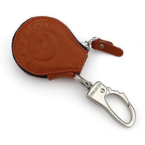 Generic Car Key Bag Cover for BMW Mini Cooper Hardtop Convertible Cabrio Clubman Countryman Roadster Paceman (Brown)