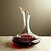Royal Freedom Wine Decanter - Crystal Glass Red Wine Carafe - Gold Tip, 100% Lead Free & Thick Hand Blown Wine Aerator - Great Wine Gift & Wine Accessories - Wide Base for 1800 ml (60 oz) Capacity