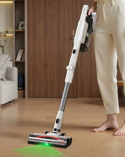 Tineco Pure One A50S Cordless Stick Vacuum Cleaner, 185W Suction,1L Larger Dustbin, 3DSense Power Brush, PureCyclone Tech, Easily Tackles Large Debris