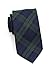 Bows-N-Ties Men's Necktie Green Navy Tartan Plaid Wool Matte Tie 3 Inches