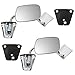 Pair of Manual Side View Stainless Steel Mirrors Replacement for GMC Chevrolet Pickup Truck SUV Van 996220