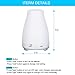 Aromatherapy Essential Oil Diffuser - 300 ML Portable Ultrasonic Aroma Humidifier with 7 Color Changing LED Lamps, Mist Mode Adjustment and Water-less Auto Shut-off Function