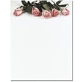 Pink Rose Petals Laser & Inkjet Printer Paper